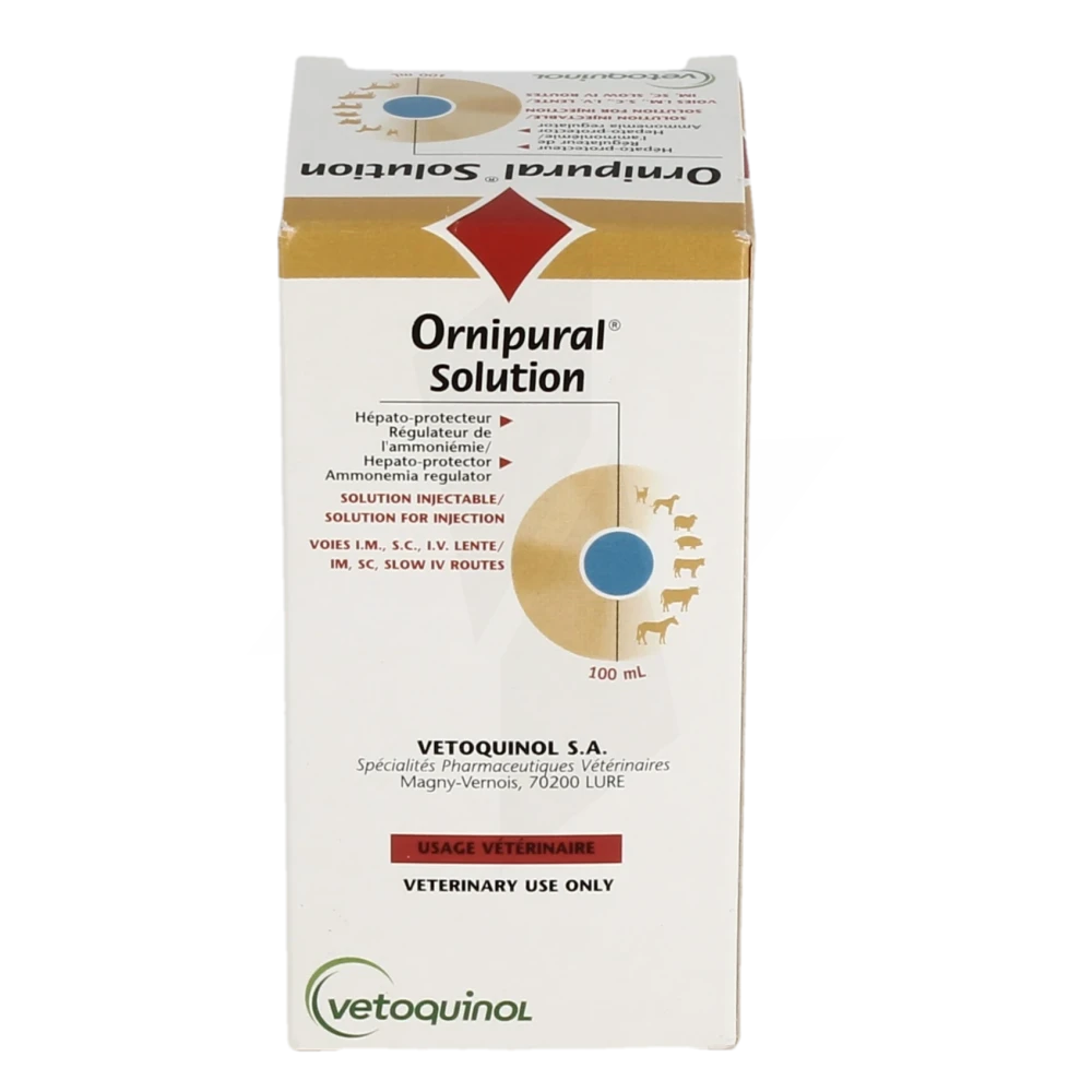 Ornipural is a product for horses' livers. It is used to clean the liver and reduce the horse's weight, which in turn gives the horse a better performance. It also acts as a refreshing agent for the liver.