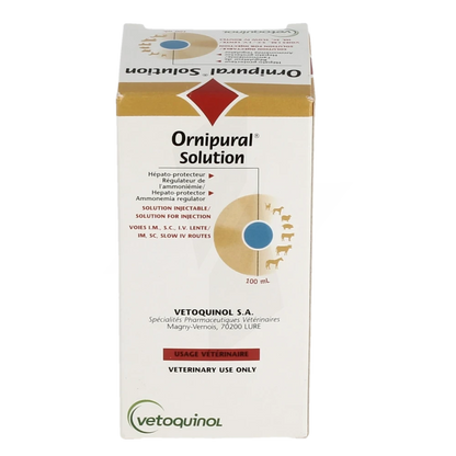 Ornipural is a product for horses' livers. It is used to clean the liver and reduce the horse's weight, which in turn gives the horse a better performance. It also acts as a refreshing agent for the liver.