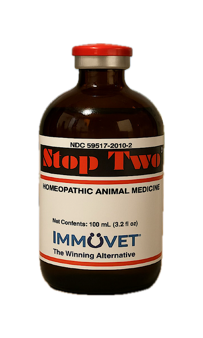 Stop Two® is a carefully developed all-natural homeopathic formula designed to help support respiratory health in horses*.