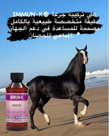 IMMUN-K® is a all-natural specialized micro-dosage formula designed to help support the horse’s immune system.*