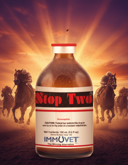 Stop Two® is a carefully developed all-natural homeopathic formula designed to help support respiratory health in horses*.