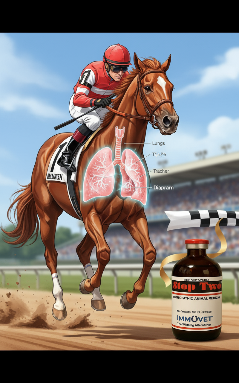 Stop Two® is a carefully developed all-natural homeopathic formula designed to help support respiratory health in horses*.
