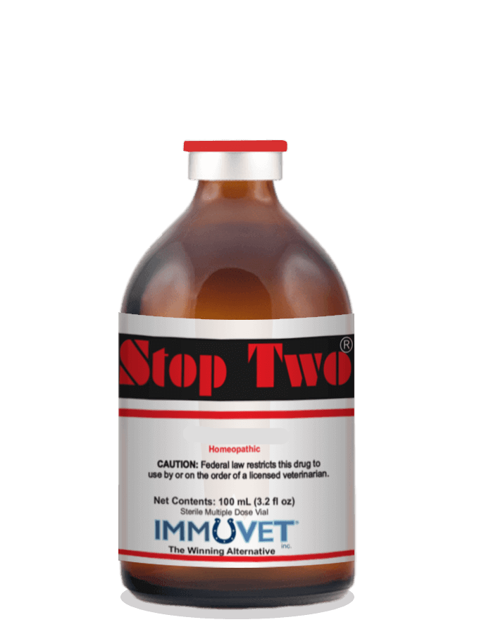Stop Two® is a carefully developed all-natural homeopathic formula designed to help support respiratory health in horses*.