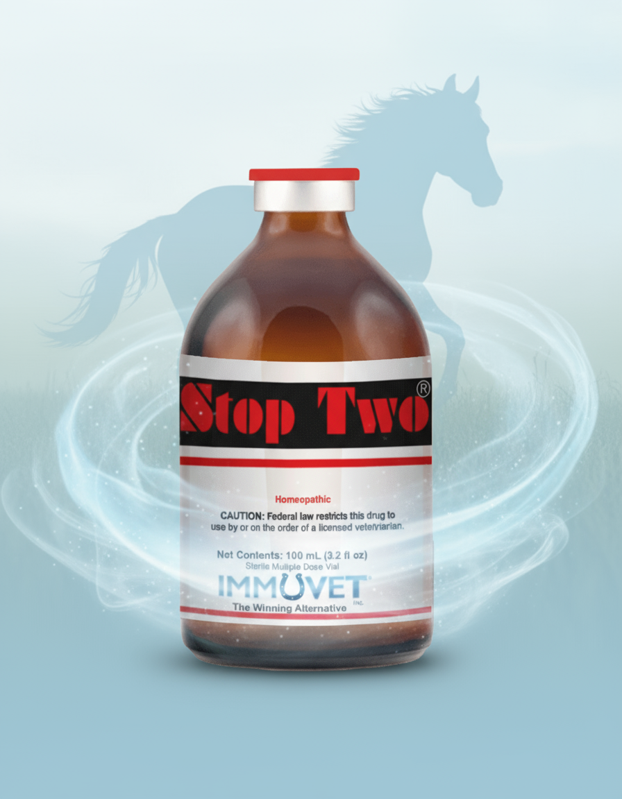 Stop Two® is a carefully developed all-natural homeopathic formula designed to help support respiratory health in horses*.