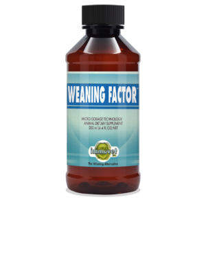 WEANING FACTOR® is an all-natural product that helps reduce the foal’s stress and boost their confidence during and after separation. WEANING FACTOR®&nbsp;will make the foal look healthy, strong, and resistant.