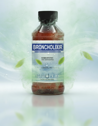 BRONCHOLIXIR® Micro-dosage proprietary blend formulated to help support respiratory health in horses.