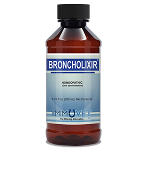 BRONCHOLIXIR® Micro-dosage proprietary blend formulated to help support respiratory health in horses.